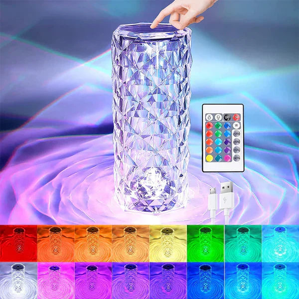 Hyper Gulf™LED Crystal Table Lamp