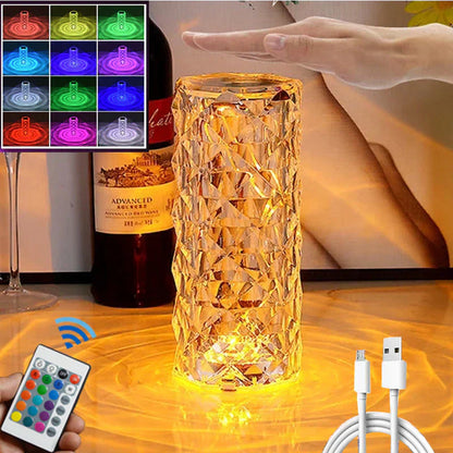 Hyper Gulf™LED Crystal Table Lamp