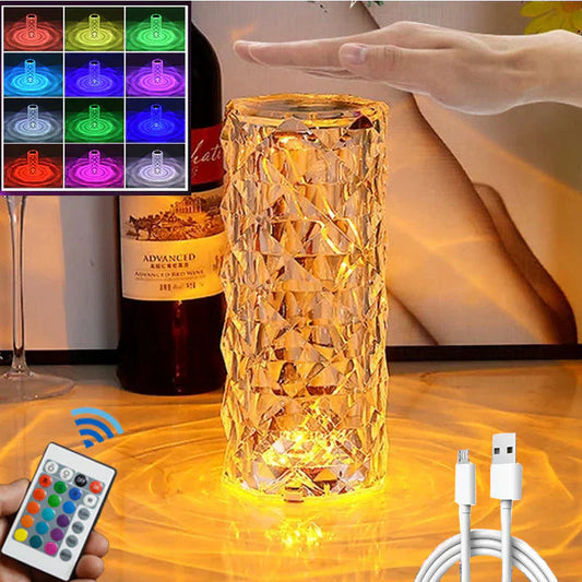 Hyper Gulf™LED Crystal Table Lamp